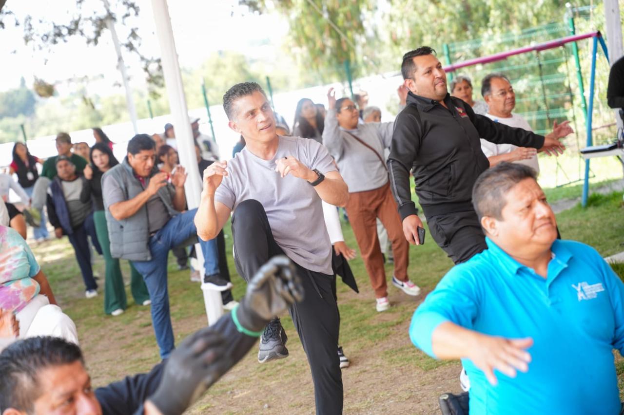 Participa alcalde Alfonso Sánchez García en activación física de la unidad de 'Bienestar para tu nutrición'
